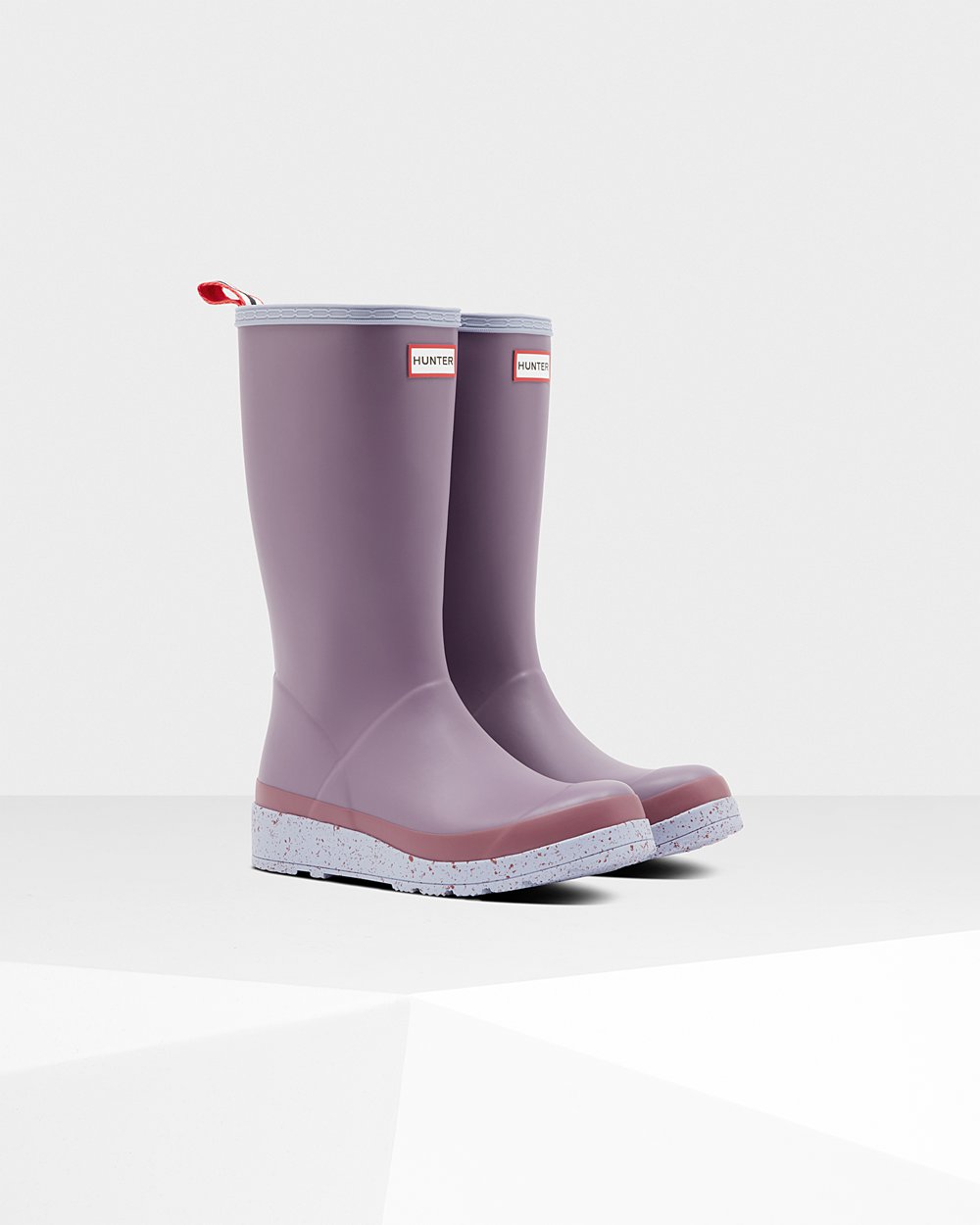 Hunter Play Çizme Bayan Mor - Original Tall Speckle Rain - Türkiye VM9562813